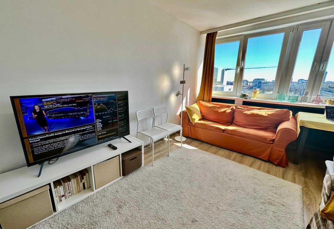 Super Apartament Brown 2X Metro Nowy Wifi Netflix Spotify Panorama Miasta Varsó Kültér fotó